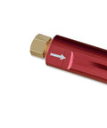 IMOOA red 10 lb drum brake residual pressure check valve, metal body with brass hex nut end