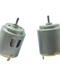 Dope Tiny DC Motor For DIY Projects, 260 size micro brushed motor, 3V to 6V range, 21000 RPM, round can, two angles view