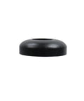 Side view of a black aluminum bike hub cup from the 10 Pack Bike Hub Cups For Front And Rear Wheels, Universal Straight Pull Design.
