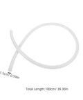 Silicone Steamer Tube 39 Inch Heat Resistant Steam Hose with 0.59 Inch Inner Diameter for Home Sauna Conduit Replacement