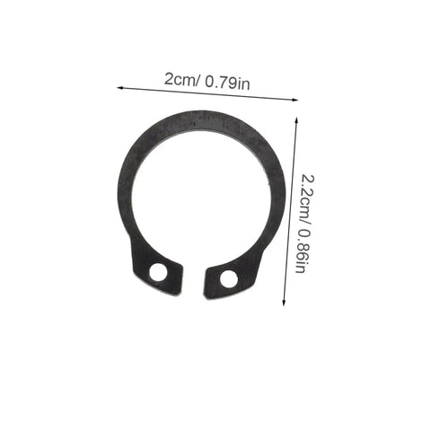 Two Pack Hydraulic Jack Circlip Retaining Snap Ring Set For External Circlips with measurements visible on white background