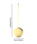 Gold metal pendulum, 22cm length, for Metal Pendulum Replacement Part For Wall Clocks Vintage Style DIY Craft Supply