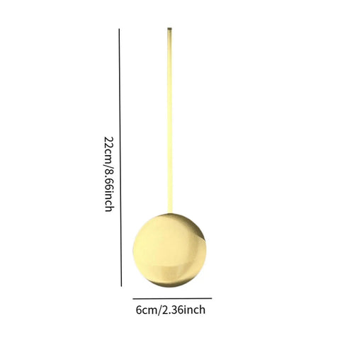Gold metal pendulum, 22cm length, for Metal Pendulum Replacement Part For Wall Clocks Vintage Style DIY Craft Supply