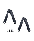 Kickass Heavy Duty 180 Degree Rotatable Support Hinges With All Matching Mounting Hardware For Cabinet Doors Wooden Boxes And Craft Woodworking Projects Featuring Rock Solid Black Steel Construction, 225mm length, includes screws.