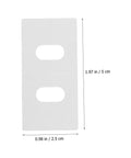 Vertical Blinds Repair Stickers Kit 50 Pieces showing white repair tab with size dimensions visible