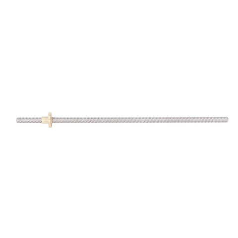 T8 Lead Screw 300mm Kit With Stainless Steel Rods And Brass Nut For 3D Printer And CNC Machine Linear Motion Guide Rail DIY Automation Parts High Precision Low Backlash For Smooth Motion And Accurate Positioning, 300mm lead screw with brass nut