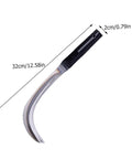 2-Pack Mowing Sickle Weeding Hook With No Slip Grip For Gardening And Harvesting, Rustproof Design shown with dimensions