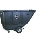 Boss Level Black Tilt Truck Dolly For Landscape Crews Easy Rollin Design, heavy duty steel, manages half cubic yard load.