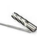 Two-piece Oscarbide annular cutter set: 3/4 in dia x 2 in depth, Weldon shank, plus mag drill bit with pilot pin