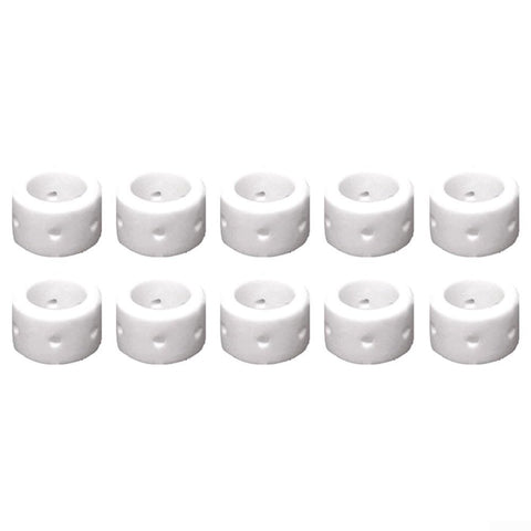 Beefy Pro Grade Plasma Cutting Consumables Set 50Pcs For PCM 500i Cutter PT 31XL Torch swirl rings in white ceramic material