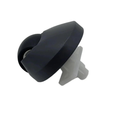 Front omni-directional wheel for Roborock robot vacuum, black wheel with white plastic mounting shaft