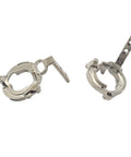 Clutch shaft cam parts for GW baitcasting reel; two silver metal backstop components
