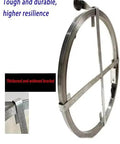 Heavy Duty Sewer Drain Snake And Pro Grade Rodding Kit For Tough Outdoor Cleanup, showcasing durable steel tape and crank handle.