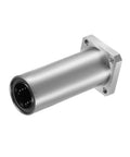Beefy Extra Long Square Flange Linear Ball Bearing Bushing 30mm Bore, 45mm OD, dual sealed sides, chromium steel, shown side view.