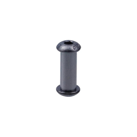 Dark grey fastener from Knife Handle Screws And Rivets Set For Wooden Handles, Heavy Duty M3 Hex Socket Pan Head Fasteners For Knife Making