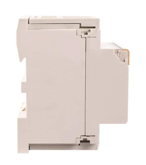 Side view of 60 Amp 4 Pole Normally Closed IEC Heavy Duty Contactor With Silent Operation And DIN Rail Mounting Base, 400V Rated