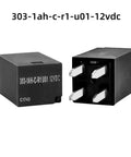 Ultra Micro ISO Automotive Relay 12V DC SPST Form A 20A High Temperature 125C Relay For Under Hood Cooling Fans U01 303-1AH-C-R1 Pack Of 4 Premium Automotive Grade For Aftermarket Installations And OEM Upgrades viewed from side and front angles