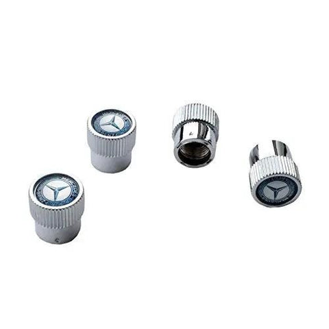 Mercedes Benz Genuine Q 6 40 8131 Valve Stem Caps Blue Laurel Wreath Dope Look For Your Car Wheels And Tire Valves Durable Metal Construction
