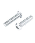 50 Pack 1/4-20 x 1 Button Head Socket Cap Screws 304 Stainless Steel 18-8 Bright Finish Full Thread Allen Socket Drive