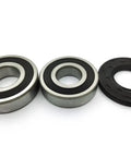 Premium Heavy Duty Washer Tub Bearings And Seal Kit Replacement For Top Load Washers, 2 metal bearings and 1 rubber seal.
