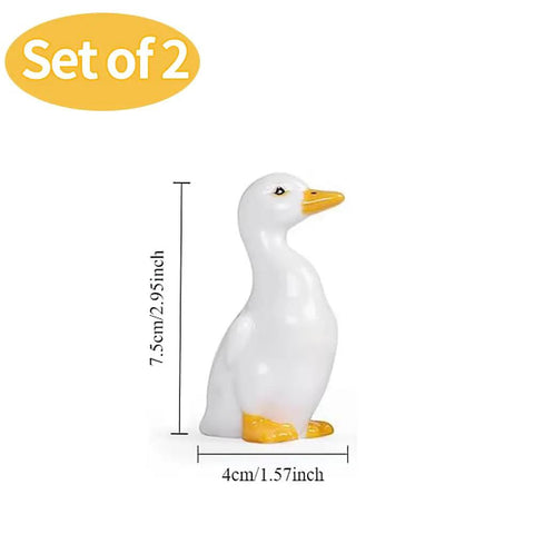 Duck Themed Toilet Bolt Covers Set Ceramic Duck Screw Caps For Bottom Of Toilet Cute Bathroom Decor 2 Pack Easy Snap On Install