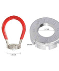 Pro Bike Spoke Adjustment Wrench Set Of 2 For Rim Truing And Nipple Tightening Stainless Steel 9H Hardened Tools, sizes labeled.