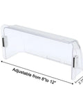 Unbreakable Air Deflector Built To Last 8 To 12 Inch Adjustable Heat And Air Deflector with magnetic mount, polycarbonate, side view