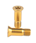 2 Pack Titanium Rear Derailleur Jockey Wheel Bolts M5 X 14.5mm Gold Color Ultra Durable Anti Corrosion Titanium Alloy Pro Grade Bicycle Upgrade For Jockey Wheel Screws Lightweight Yet Strong Precision Machined Fasteners For Road And Mountain Bikes