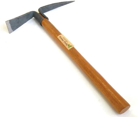 Rugged Heavy Duty Pick Mattock With Dual Head Hoe And Digging Tool Forged Steel 16 Inch Hand Tool on white background