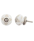 Slick Premium White Ceramic Drawer Knobs Set Of 100 With Etched Patterns Rust Proof Heavy Duty Cabinet Handles For Dressers And Cupboards No Sweat Install featuring elegant white ceramic knobs with etched patterns.