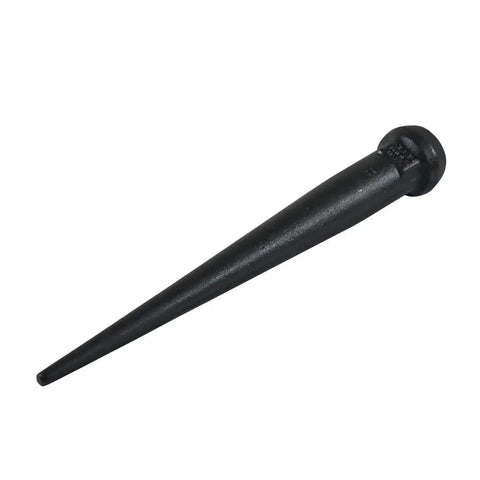 Forged Broad-Head Bull Pin 1-1/16 Inch with Heat-Treated Steel and Black Finish, angled design for accuracy and reduced slippage.