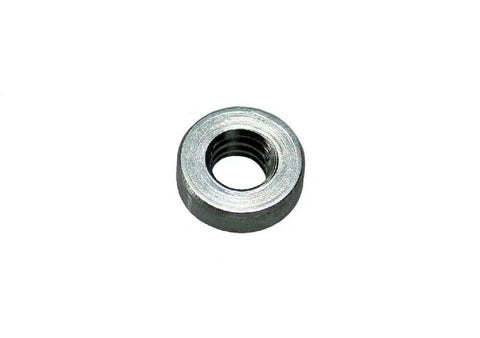 No Nonsense Heavy Duty Self Clinching Captive Nuts 8 32 Thread Steel Zinc Fasteners For Sheet Metal Panels Zero Zero Five Six Inch Thick Bulletproof Grip Solid Pack Of Ten showing steel fastener with round head.