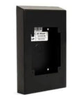 TX3 Nano Backbox Kit For Outdoor Setup Heavy Duty Weather Proof Mounting Bracket For Fire Alarms, black metal enclosure.