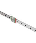Heavy Duty Stainless Steel Linear Guide Rail Block MGW12C with two row ball circulation and slider for automated machinery.