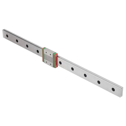 Heavy Duty Stainless Steel Linear Guide Rail Block MGW12C with two row ball circulation and slider for automated machinery.