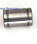 16x26x36 Miniature CNC Linear Motion Ball Bushing Bearing, metal cylindrical bushing shown side view on white background.