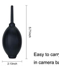 Soft Tip Silicone Air Blower For Cameras And Gadgets Super Handy Dust Cleaner with size dimensions 5.71x2.13 inches shown