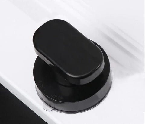High Strength Suction Cup Armrest For Cabinets, Wardrobes And Refrigerators With ABS Construction, glass door black handle