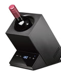Ditch The Clunky Bucket And Keep Your Sip Slamming Cold With This Premium Electric Wine Chiller and Portable Single Bottle Cooler Ring.
