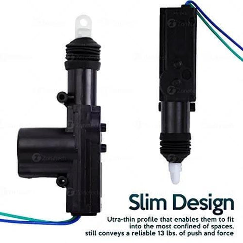 Universal Car Door Lock Actuator High Power Heavy Duty Premium Quality Durable Automotive Locking Mechanism Two Pack with Clutch Drive