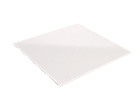 Menumaster 54127018 Ceramic Tray For Commercial Microwaves And Speed Ovens OEM Replacement Part shown at an angle