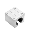 Aluminum 30mm Linear Motion Ball Bearing Slide Block Set Of 4 Pieces SBR30 Compatible Linear Guide Rail For CNC Machines Smooth Glide Rock Solid Precision Heavy Duty CNC Parts For Precise Motion Control aluminum block with threaded holes
