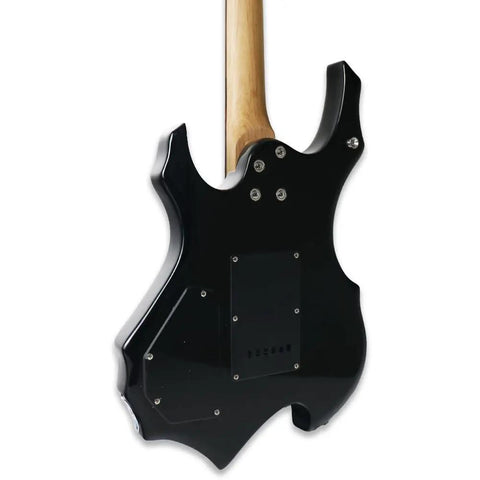 Back view of 39 Inch Electric Guitar Beginner Friendly Starter Kit With 20W Amplifier Bundle Black Noiseless Cable 24 Frets Tremolo