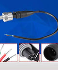 100 PSI pressure transducer sensor with 316 stainless steel body and 1/8 in NPT thread, black cable