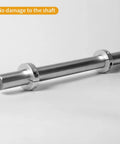 Aluminum shaft collars with M4 set screws on a metal shaft; 8mm bore, 30mm OD; pack of 4