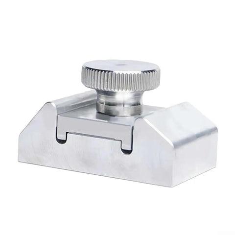 Rock Solid Aluminum Sandpaper Holder And Precision Corner Sanding Block With Ergo Grip For No Sweat Woodworking Polish And Flat Out Metal Detailing Shop Pro Gear Two Pack, close-up of aluminum corner sanding block with grip.