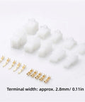 Awesome 580 Piece 2.8mm Crimp Wire Connector Kit With Male Female Plugs And Terminals For 2 3 4 6 9 Pin Wiring Projects That Are Totally Ready To Rock, 2.8mm terminals