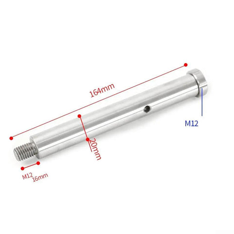 Stainless Steel Telescope Counter Weight Balance Rod For Equatorial Mounts Extension Bar Fits M12 And M16 Threads in 164mm