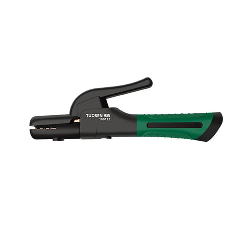 Heavy Duty Welding Electrode Holder Pliers With Non Slip Grip For 600A And 800A Stick Rods Efficient Copper Clamp Tool side view