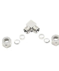 Pysrych 304 stainless steel compression tube fittings set, 90-degree elbow, 3/8 in OD x 3/8 in OD, pack of 2